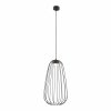 Czarna lampa wisząca ażurowa druciana owalna minimalistyczna loftowa uniwersalna klasyczna SPHERA S 11307 TK-LIGHTING
